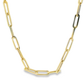 Load image into Gallery viewer, Gold Paperclip Chain Necklace