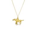 Load image into Gallery viewer, Horse And Jockey Pendant Necklace
