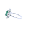 Load image into Gallery viewer, Classic Emerald and Diamond Ring