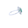 Load image into Gallery viewer, Classic Emerald and Diamond Ring