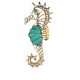 Load image into Gallery viewer, Seahorse Brooch