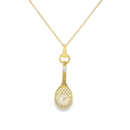 Load image into Gallery viewer, Tennis Racket and Pearl Pendant
