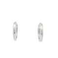 Load image into Gallery viewer, White gold Hoop Earrings