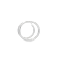 Load image into Gallery viewer, White gold Hoop Earrings