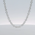 Load image into Gallery viewer, Silver Ellipse Necklace