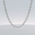 Load image into Gallery viewer, Silver Ellipse Necklace