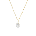 Load image into Gallery viewer, Diamond Marquise Pendant & Necklace
