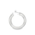 Load image into Gallery viewer, Silver Flat Hoop Earrings