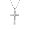 Load image into Gallery viewer, Silver Cross Pendant & Necklace