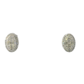 Load image into Gallery viewer, Oval Illusion Diamond Earrings