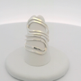 Load image into Gallery viewer, Contemporary Silver Ring with Intertwined Bands