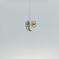 Load image into Gallery viewer, Emerald and Diamond Earrings