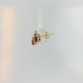 Load image into Gallery viewer, Gold and Ruby Earrings
