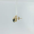 Load image into Gallery viewer, Gold and Black  Onyx Earrings