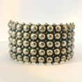 Load image into Gallery viewer, Silver Beaded Bracelet