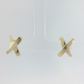 Load image into Gallery viewer, Elegant Gold Cross Earrings