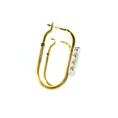 Load image into Gallery viewer, Marquies Diamond Gold Hoop Earrings