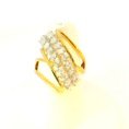 Load image into Gallery viewer, Pear-Shaped Diamond Daimond Studded Ring