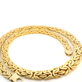 Load image into Gallery viewer, Luxurious Yellow Gold Byzantine Chain Necklace