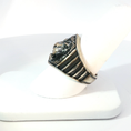 Load image into Gallery viewer, Silver Lion Head Signet Ring
