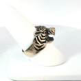 Load image into Gallery viewer, Sterling Silver Tiger Head Signet Ring