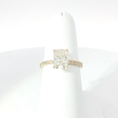 Load image into Gallery viewer, Elongated Cushion Cut Diamond Yellow Gold Engagement Ring