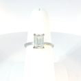 Load image into Gallery viewer, Solitaire Ring with Emerald Cut Diamond