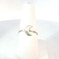Load image into Gallery viewer, Sterling Silver Crescent Moon Band Ring