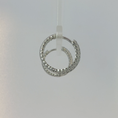 Load image into Gallery viewer, Silver Hoop Earrings with Round Cut CZ