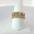Load image into Gallery viewer, Yellow Gold CurbLink Ring Adorned with Diamonds