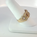 Load image into Gallery viewer, Yellow Gold CurbLink Ring Adorned with Diamonds