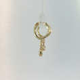 Load image into Gallery viewer, Yellow Gold Dangle Earrings with Round Brilliant Diamonds