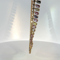Load image into Gallery viewer, Yellow Gold Chain Necklace with Emerald Cut Green Tourmaline