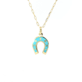 Load image into Gallery viewer, Yellow Gold Horseshoe Pendant