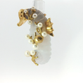 Load image into Gallery viewer, Gold Seaman Schepps Brooch with Pearl Cabochons