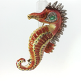 Load image into Gallery viewer, Seahorse Brooch with Green Emerald