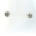 Load image into Gallery viewer, Diamond Stud Earrings in White Gold