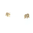 Load image into Gallery viewer, Elephant Stud Earrings with Round Brilliant Cut Diamonds