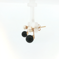 Load image into Gallery viewer, Lustrous Round Pearl Drop Earrings in Polished Rose Gold