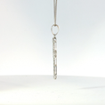 Load image into Gallery viewer, Diamond Cross Pendant in White Gold with Fluted Accents