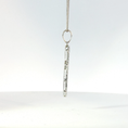 Load image into Gallery viewer, Diamond Cross Pendant in White Gold with Fluted Accents
