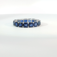 Load image into Gallery viewer, Royal Blue Sapphire Eternity Ring in White Gold