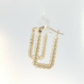 Load image into Gallery viewer, Braided Yellow Gold Hoop Earrings