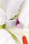 Load image into Gallery viewer, Kenzie Elise: Diamond and Pink Sapphire Ring