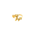 Load image into Gallery viewer, Gold Leaf Ring With Diamonds
