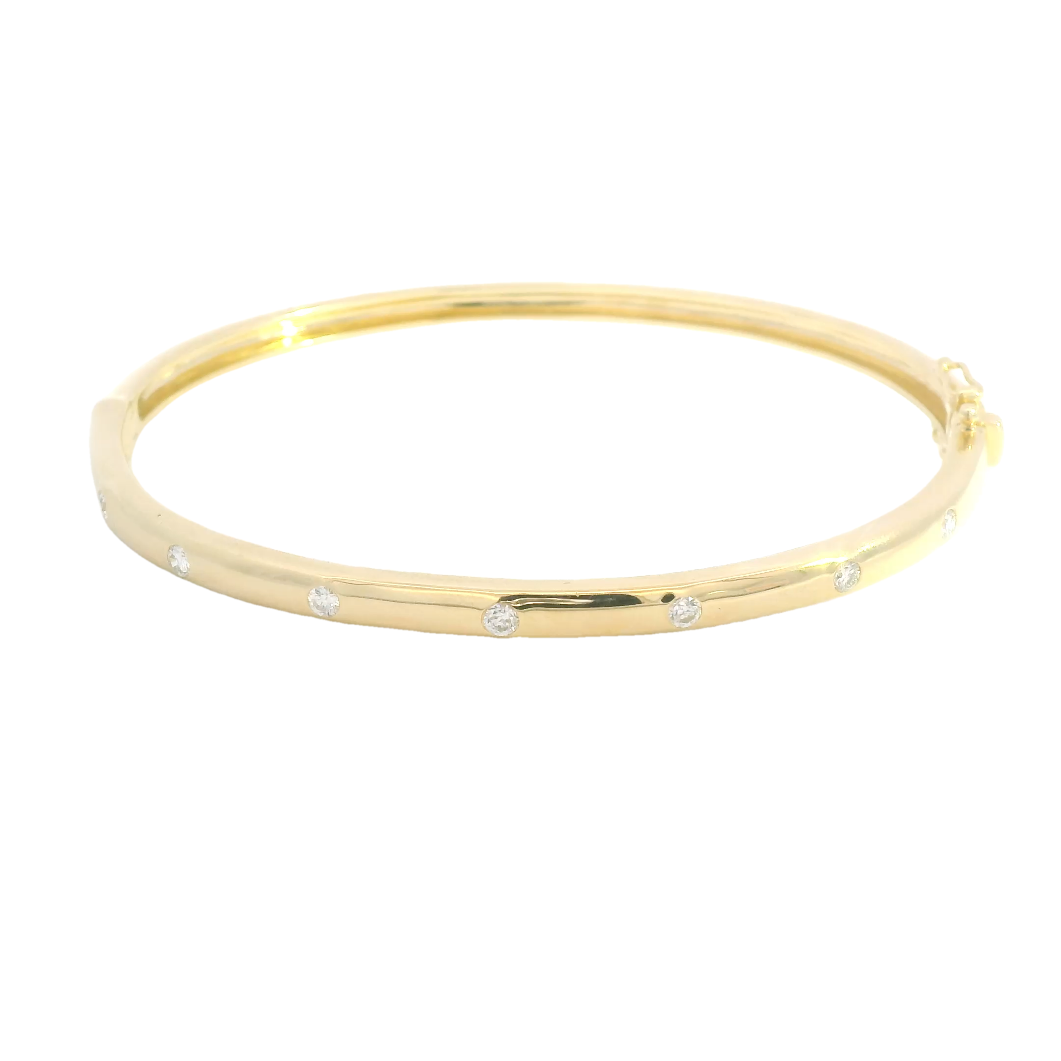 Flush Diamond Bangle