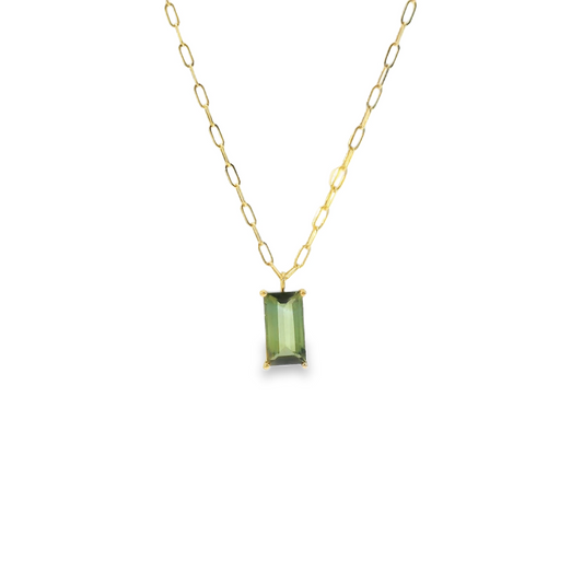 Green Tourmaline Necklace