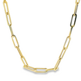 Load image into Gallery viewer, Gold Paperclip Chain Necklace
