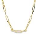 Load image into Gallery viewer, Gold Paperclip Chain Necklace
