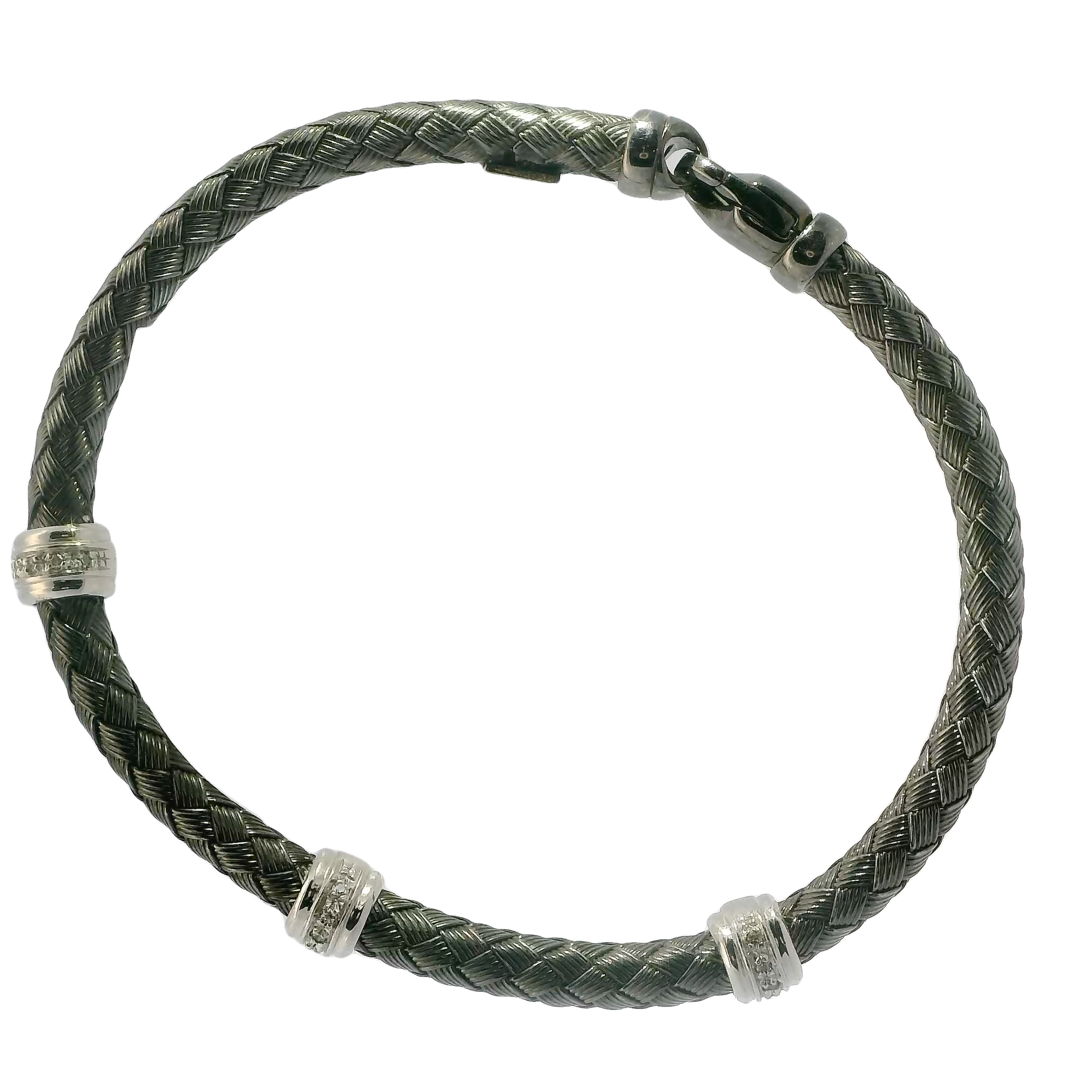 Silver Braided Bracelet